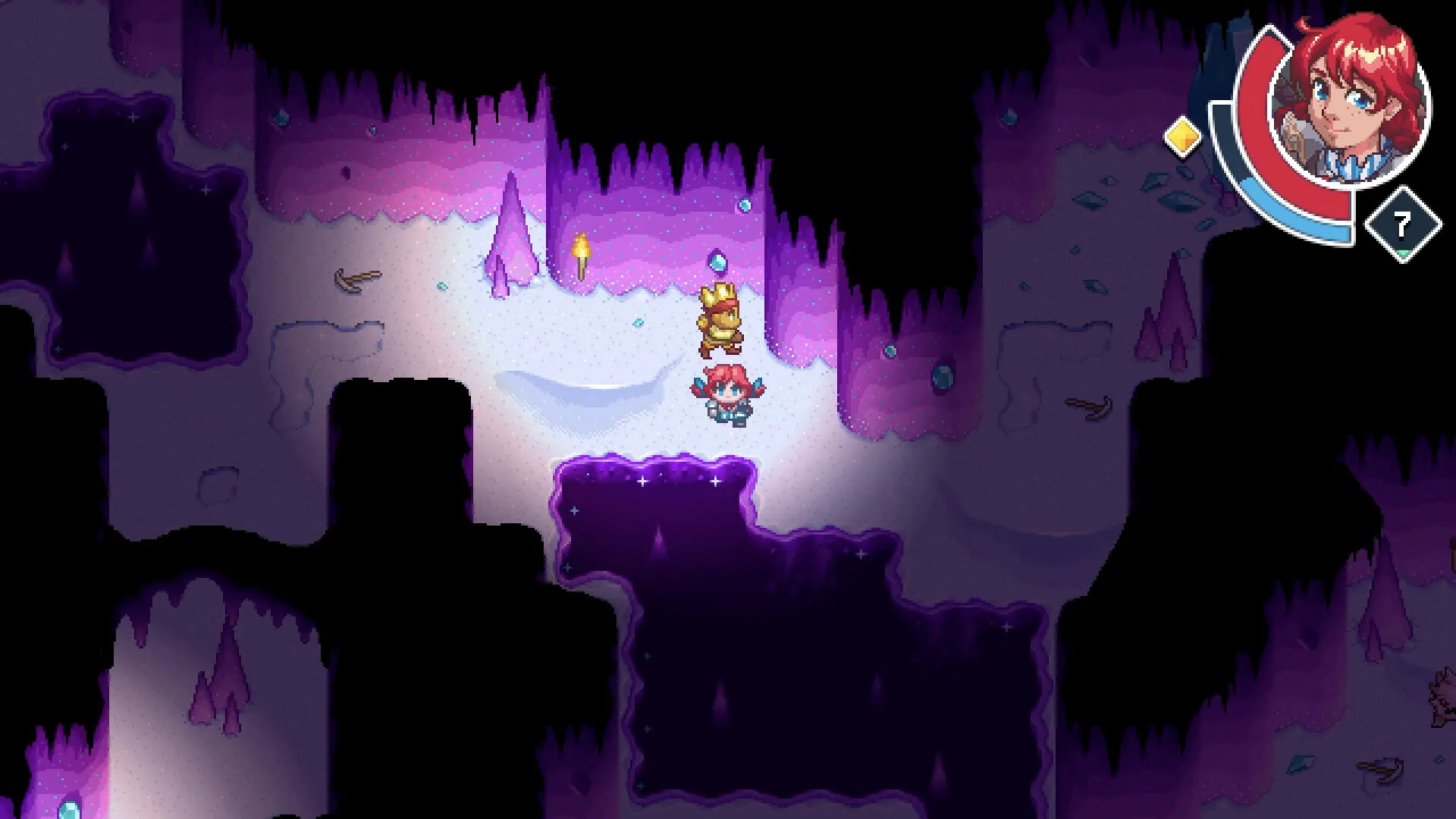 WendyQuest gameplay screenshot showing a party battle scene in the pixel-art world